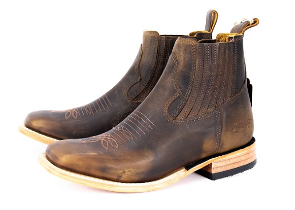 Botina Masculina Goyazes Dallas Couro Dallas Tabaco/ Couro Dallas Tabaco 2530102 -CC