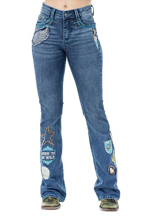 Calça Feminina Zenz - Jeans Camp