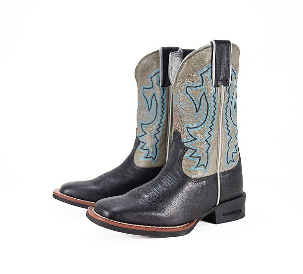 Bota Masculina Austin Ranch Preto/Cinza 1228002769