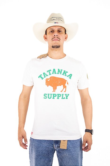 Camiseta Masculina Tatanka 100% algodão Branca