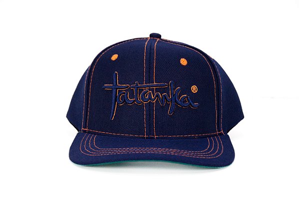 Boné Masculino Tatanka Azul Royal e Laranja