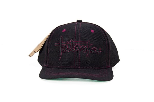 Boné Masculino Tatanka Preto e Vinho