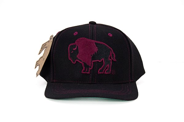 Boné Masculino Tatanka Preto Búfalo Roxo