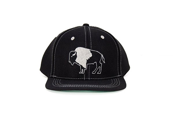 Boné Masculino Tatanka Preto Búfalo Branco