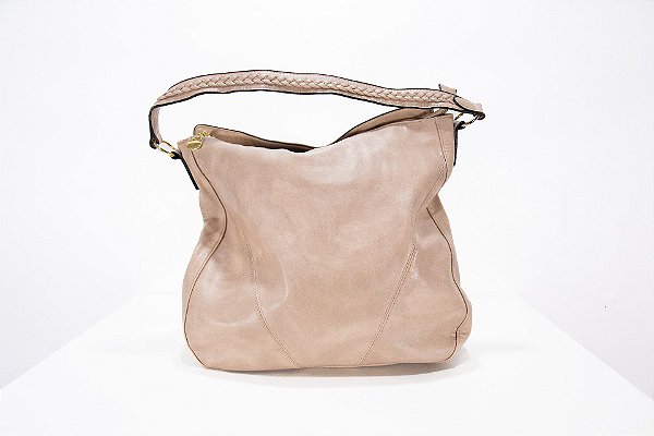 Bolsa Feminina Couro cor Bege