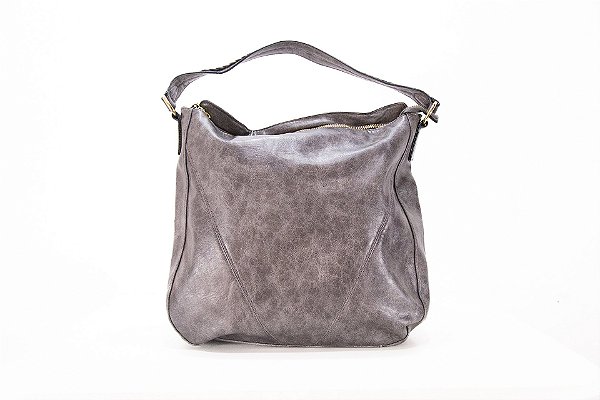 Bolsa Feminina Couro cor Cinza