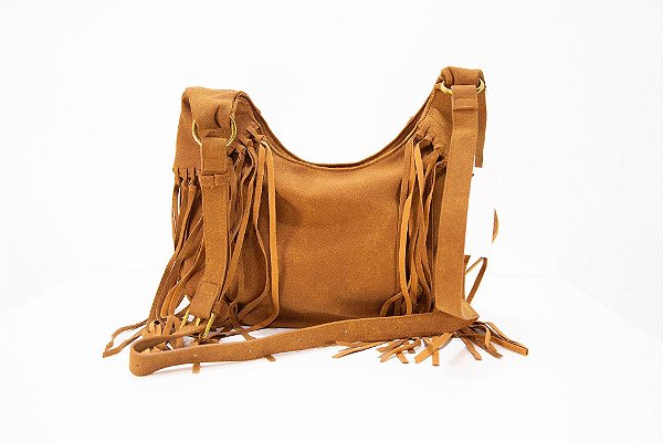 Bolsa Feminina com Franja cor Marrom