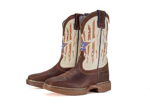 Bota Masculina Durango Solado Tougher Cor 2410 Red Dog Marfim