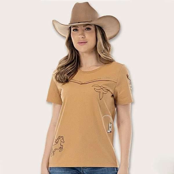 T- Shirt Feminina Zenz Golden