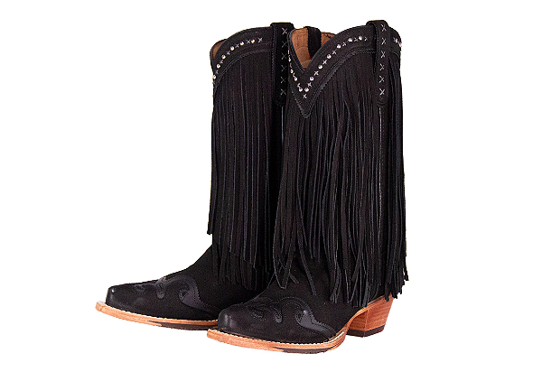 Bota feminina Goyazes Bico fino Cano médio/baixo Bico fino Cor waterproof Black / Waterproof Black Solado em couro injetado - couro café Cod fornecedor 266803-CHC_07