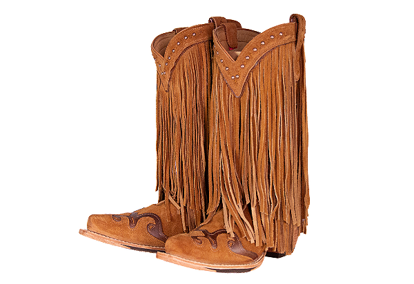 Bota feminina Goyazes Bico fino Cano médio/baixo Bico fino Camurça Cor camurça ferrugem / camurça ferrugem Solado em couro injetado - couro café Cod fornecedor 266803-CC_04