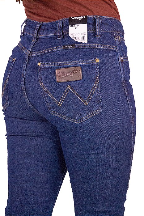 Calça Feminina Wrangler Lycra Alta Flare - WF2067UN