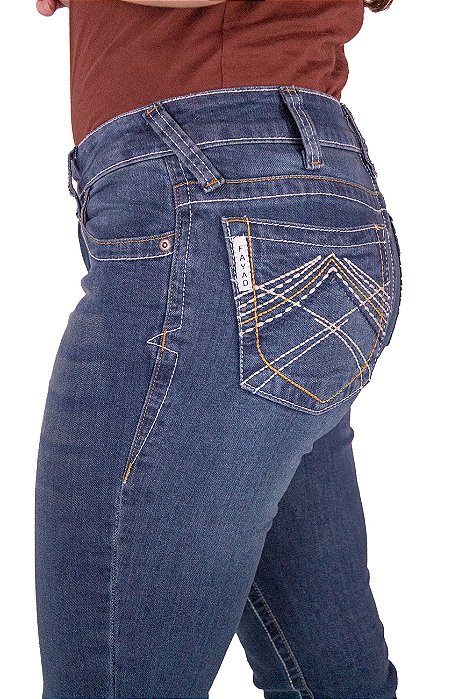 Calça Feminina Fayad Bordado Lixada