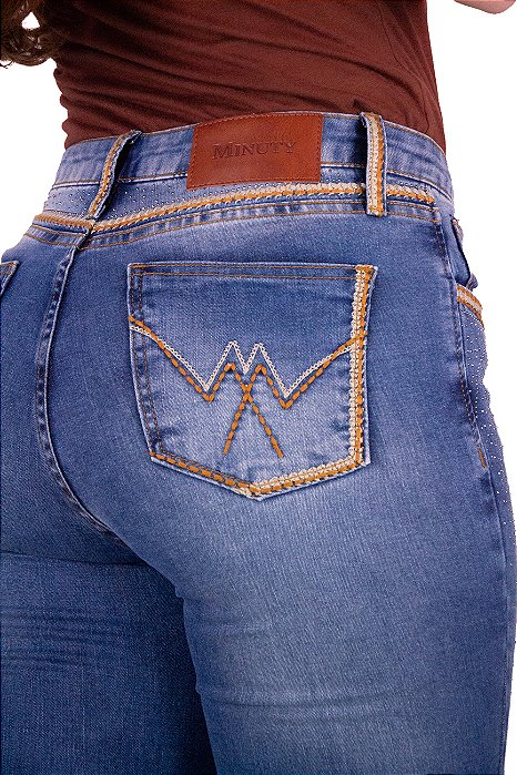 Calça Feminina Bordada Minutty Ref - 262000