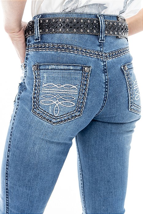 Calça Feminina Zenz - Jeans Cavallera