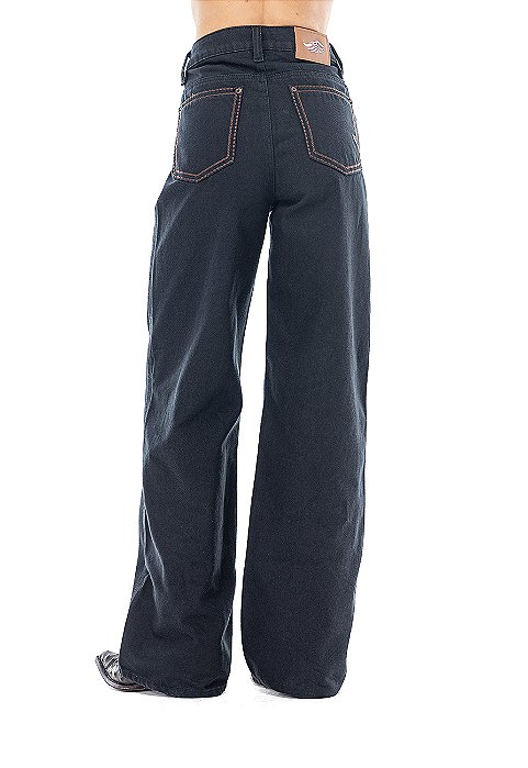 Calça feminina Zenz - Jeans Wide Leg Dark