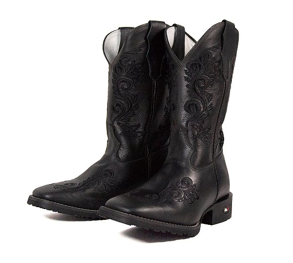 Mr West feminina Solado flex Fóssil preto Cano floather preto
