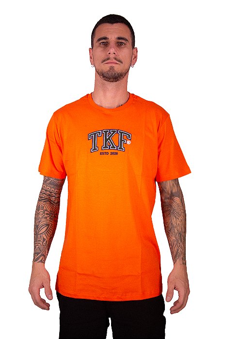 Camiseta Masculina Thankfield - Laranja