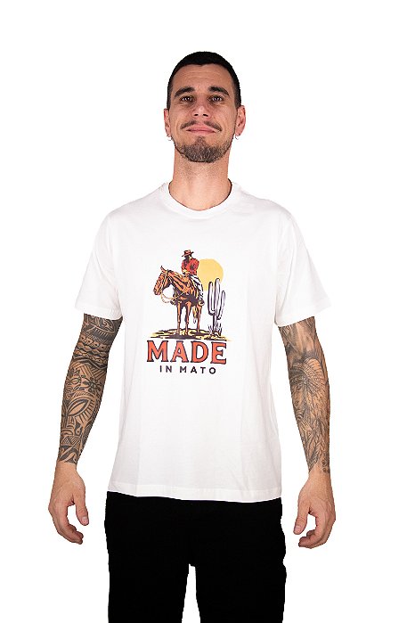 Camiseta Masculina Made in Mato - Of White Ref - CE1994