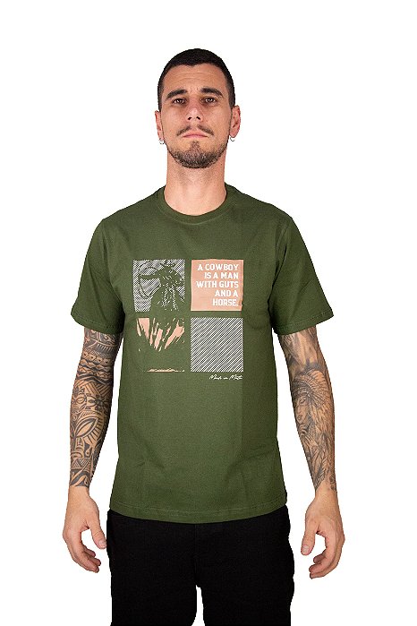 Camiseta Masculina Made in Mato - Verde Ref CE1982