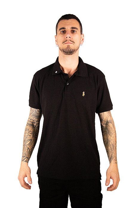 Camiseta Polo Masculina - Polo Ralph Lauren Preta