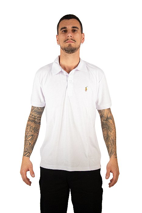 Camiseta Polo Masculina - Polo Ralph Lauren Branca