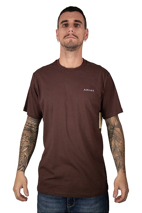 Camiseta Ariat - Marrom