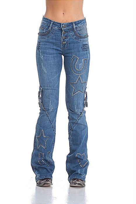Calça feminina ZENZ Modelo Vikings