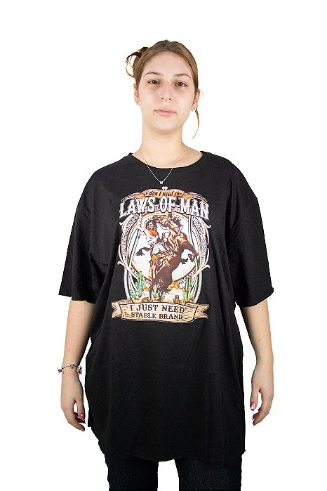 T-Shirt Oversize - Feminina - Stable Brand