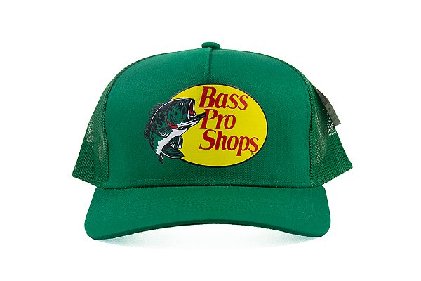Boné Importado Bass Pro Shop - BPS MESH BACK CAP/ KELLY GREEN - Silk