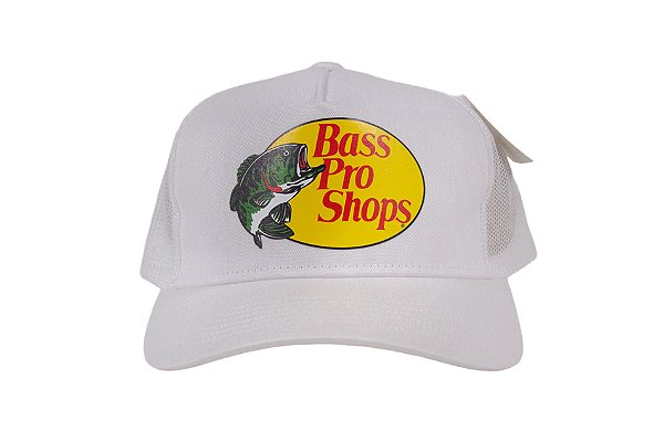 Boné Importado Bass Pro Shop - BPS MESH CAP/WHITE/OSFAWHITE - Silk