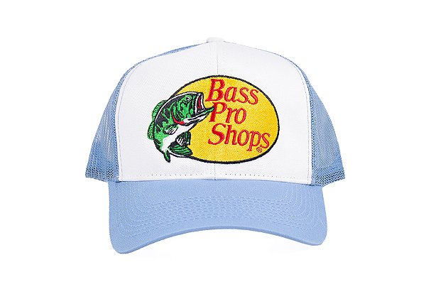 Boné Importado Bass Pro Shop - BPS32524/WHT/LT BLU/LT BLU - BORDADO