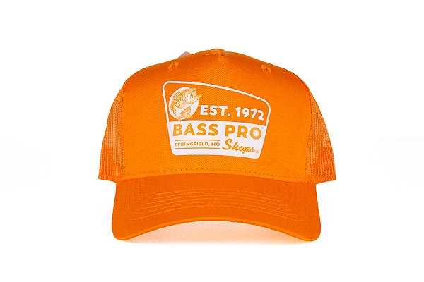 Boné Importado Bass Pro Shops – EST. 1972 Trucker Vibrant Orange