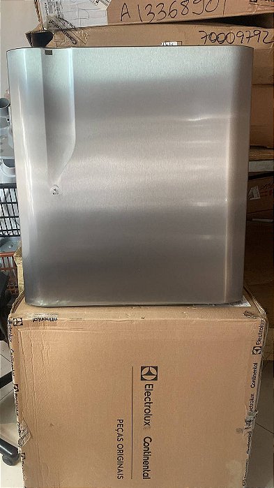Porta Do Freezer Inox Refrigerador / Geladeira Electrolux DB52X / Db53X / Ib53X Codigo A99611401 Original ( Apenas a Porta com a Gaxeta )