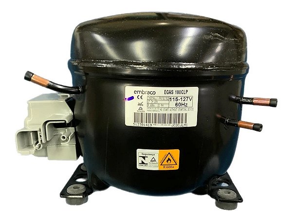 Compressor A18080603 embraco 1/3 r600a egas100clp 127v original