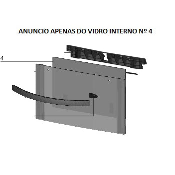 Vidro Interno Porta Forno Pequeno Fogão Electrolux 76Dgx 76Dvx Codigo 63000155 Original
