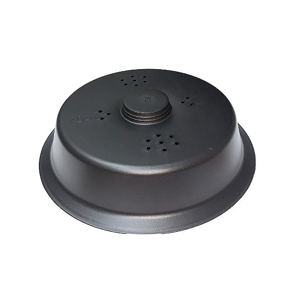 Tampa Para Micro-Ondas Micro-ondas Preta Original Com 26 Cm