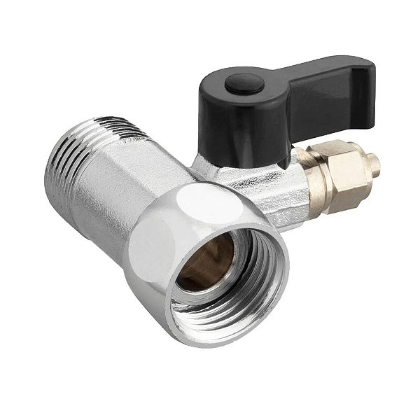 Registro Adaptador Conexão 1/2 Para 1/4 Ideal Para Ligação De Purificadores De Agua e Geladeiras