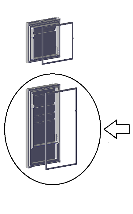 Porta Do Refrigerador Inox Geladeira Electrolux Tf56S IT56S A12154206 A12154202 Original ( Apenas a Porta com a Gaxeta )