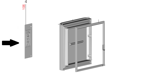 Acabamento / Painel Porta Do Freezer Geladeira Electrolux Tf42 Código A99333404 Original