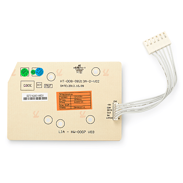 Placa Interface para Maquina de Lavar Electrolux / Continental Codigo: 64500135