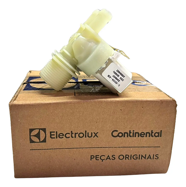 Valvula Dupla 12/6.5 220v para Maquina de Lavar Electrolux / Continental Codigo: A99084602