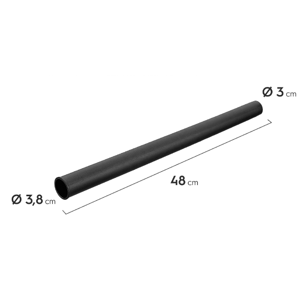 Extensão RETA III PRETA Aspirador de pó Electrolux Embalagem com 02 unidades A96890601