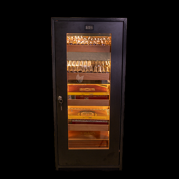 Armário Umidor Preto Para Até 272 Charutos