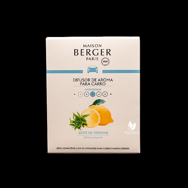 Refil Difusor de Aroma para Carro Zeste de Verveine Maison Berger