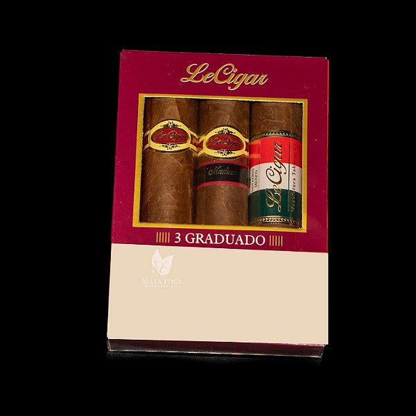 Le Cigar Collection Graduado - Petaca C/3 unid