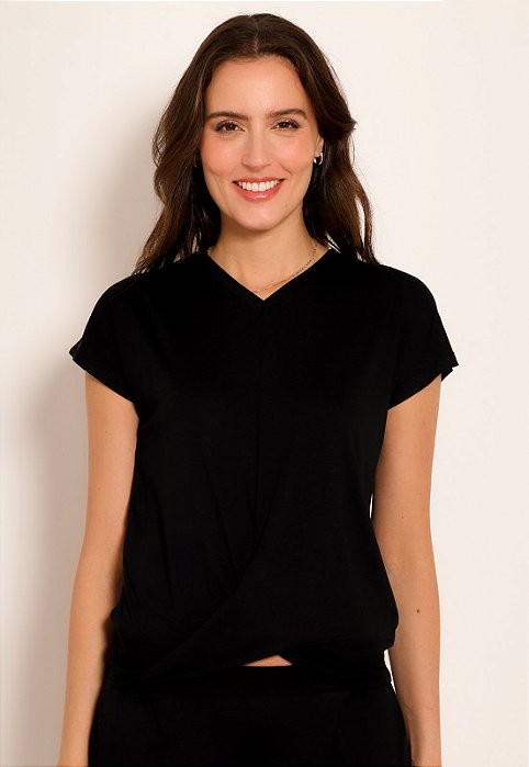 Blusa Feminina com Torção Visco
