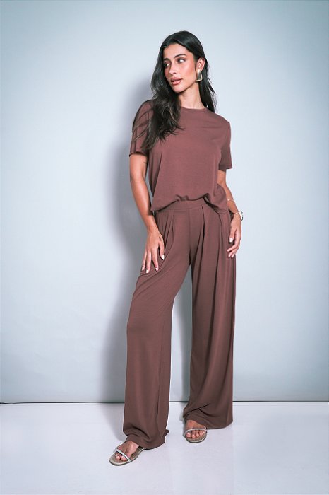 Calça Feminina de Visco Crepe