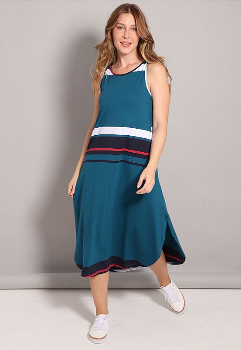 Vestido Femino Longo de Algodão Bella