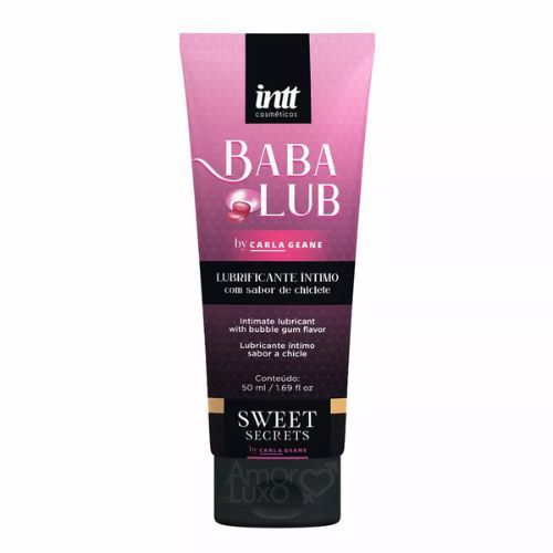 BABALUB Lubrificante Beijável SABOR CHICLETE à Base d'Água 50ml - Sweet Secrets Intt